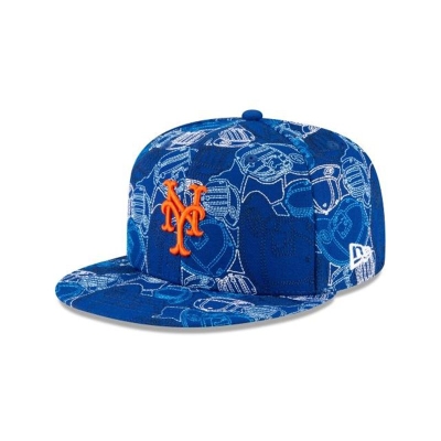 Sapca New Era New York Mets MLB Chaos 59FIFTY Fitted - Albastri